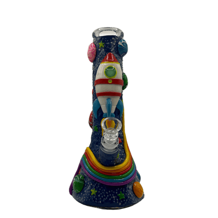 10" Custom Art Water Pipe rocket ship
