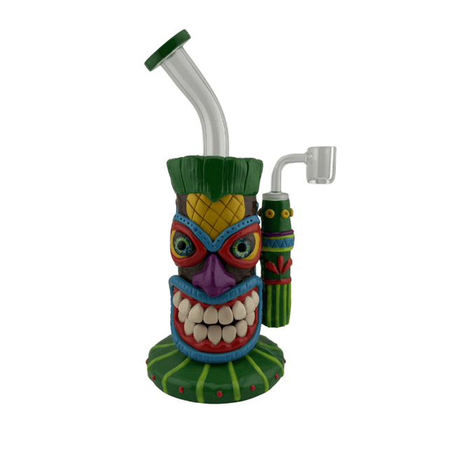 10" Tiki Water Pipe Rig - Virginia Vapes & Tobacco