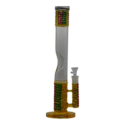 12" Swirl Art Straight Water Pipe