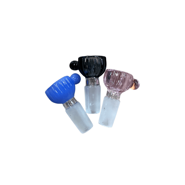 14mm Ribbed Bowl w/ Handle