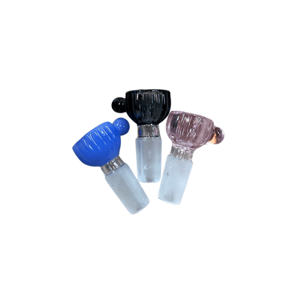 14mm Ribbed Bowl w/ Handle