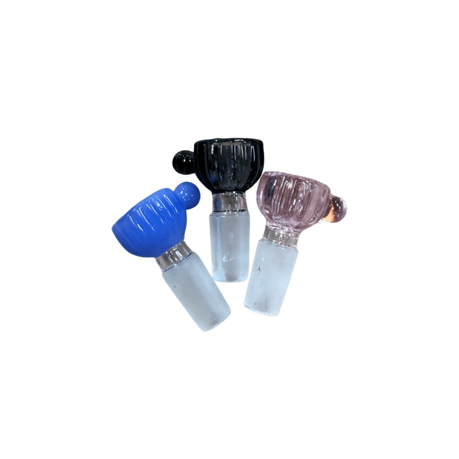 14mm Ribbed Bowl w/ Handle