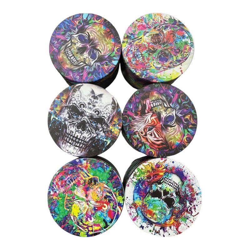 2.5" Paint Skulls Grinder - Virginia Vapes & Tobacco