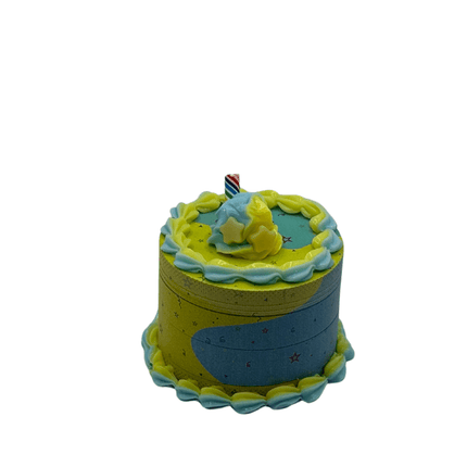 2.25" Cake 4 Part Grinder blue cake