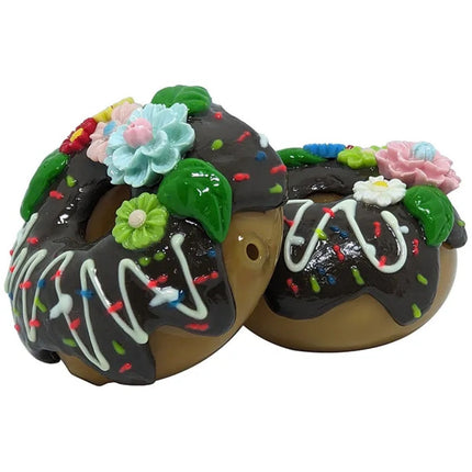 3" Clay Donut Hand Pipe - Virginia Vapes & Tobacco