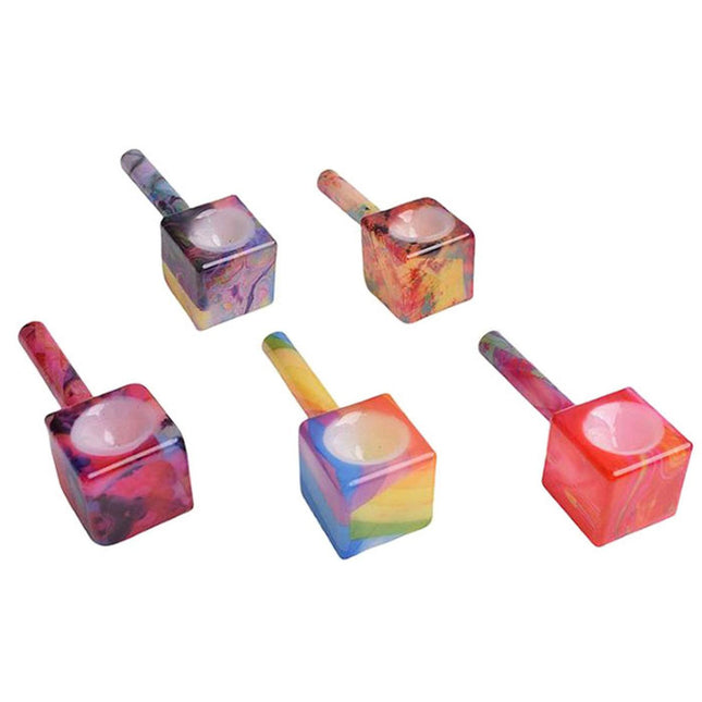 4" Cube Hand Pipe - Virginia Vapes & Tobacco