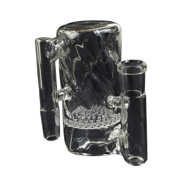 4" High Grade Honeycomb Ash Catcher 14F - 14M 90 Degree - Virginia Vapes & Tobacco