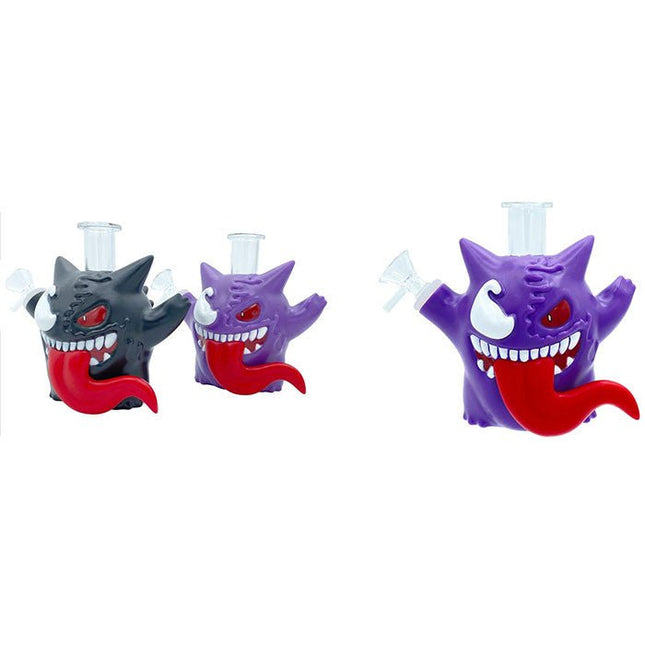5.8" Silicone Assorted Smile Ghost Water Pipe - Virginia Vapes & Tobacco