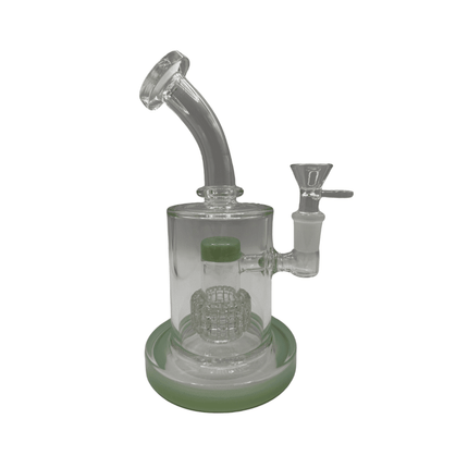 7" Shower Perc Water Pipe slyme green