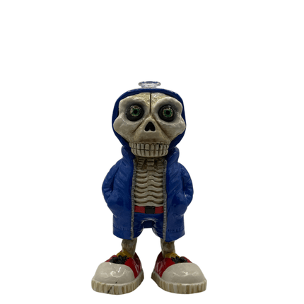 8" Custome Character Wax Rig blue hoodie