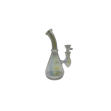 8" Iridescent Water Pipe clear