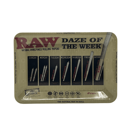 8" Rectangle Rolling Tray raw daze