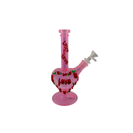 9" Heart Waterpipe - Virginia Vapes & Tobacco