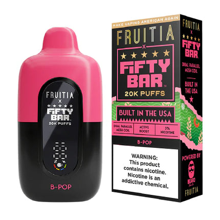 Frutia X Fifty Bar 20k 5% Disposable