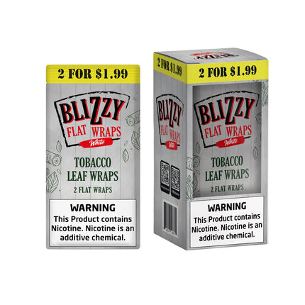 Blizzy Flat Wraps 2pk White