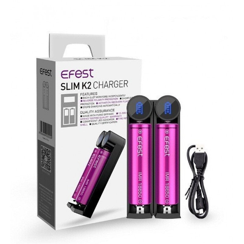 Efest Slim K2 Charger - Virginia Vapes & Tobacco