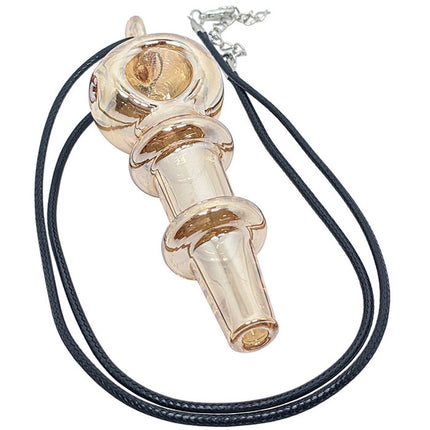 4" Electro Plated Spoon Necklace Hand Pipe