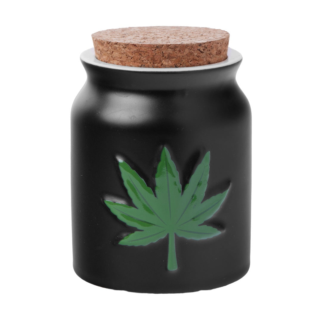 Green Leaf Stash Jar - Virginia Vapes & Tobacco