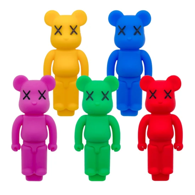 Kaw Bear Silicone Hand Pipe Assorted Colors (H221)