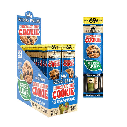 King Palm Single Flavored Palm Leaf Cones Chocolate Chip Cookie