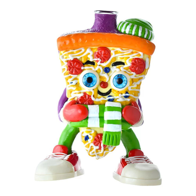 6.5" Sauced-Up Pizza Glow in the Dark Water Pipe