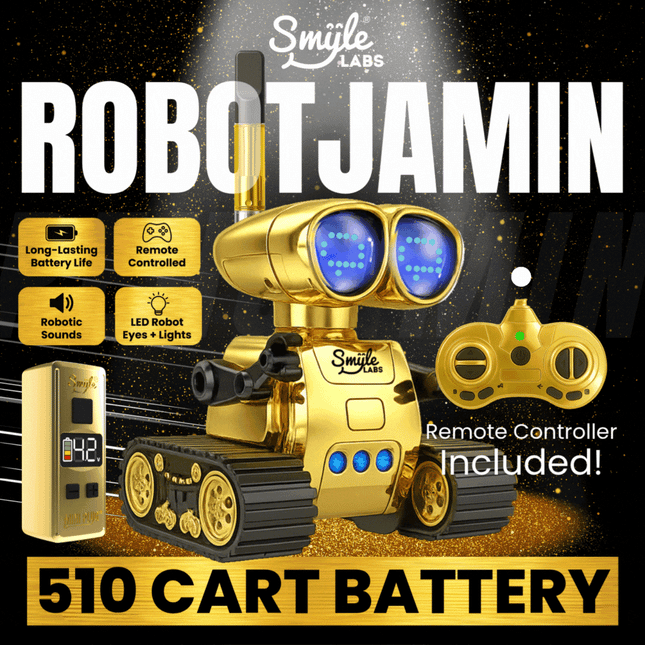 Smyle Labs - Robotjamin Robot Controlled Robot and Cart Battery - Golden Edition