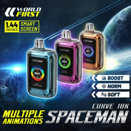 Spaceman Curve 18K Disposable
