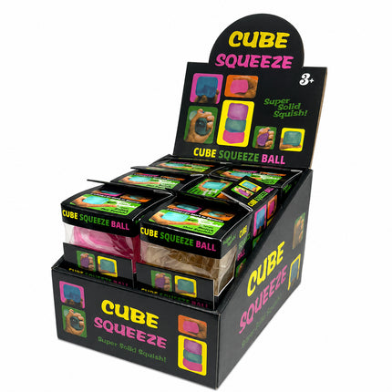 Cube Squeeze Ball Assorted Colors