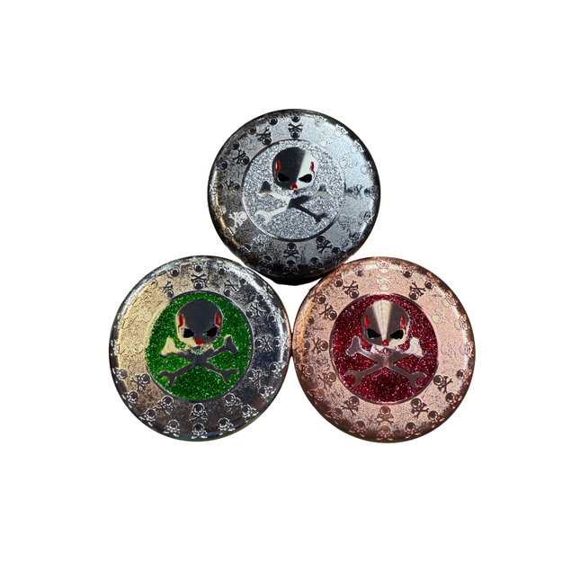 2.5" 4 Part Skull & Bones Grinder