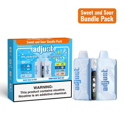 Adjust Sweet & Sour Bundle blue razz b-pop sour blue razz ice
