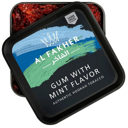 Al Fakher Hookah Tobacco 250g gum with mint