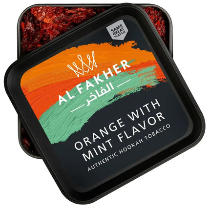 Al Fakher Hookah Tobacco 250g orange with mint