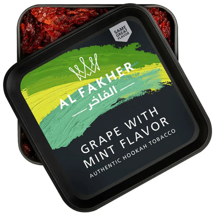 Al Fakher Hookah Tobacco 250g grape with mint