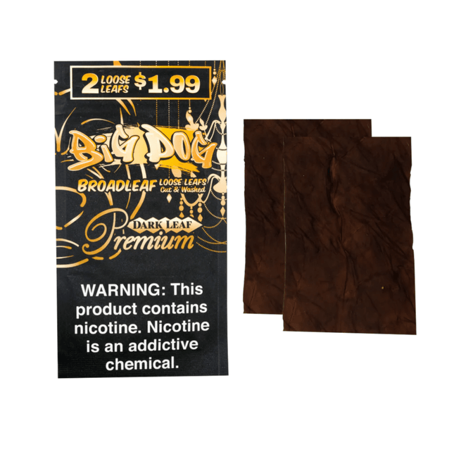Big Dog Loose Leaf Wraps 2pk - Virginia Vapes & Tobacco