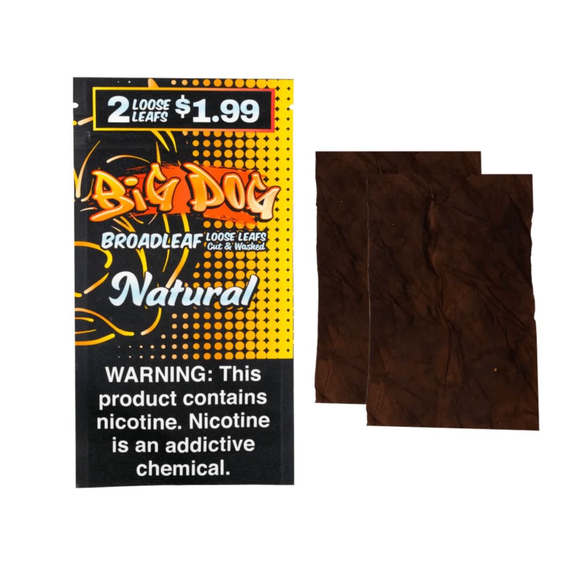 Big Dog Loose Leaf Wraps 2-Pack – Bold Flavor & Smooth Roll – Virginia Vapes & Tobacco