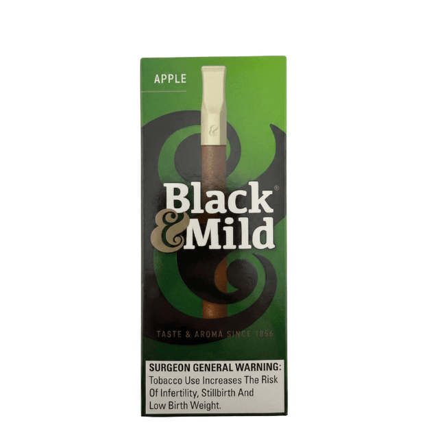 Black & Mild 5pk Plastic Tip Apple - Virginia Vapes & Tobacco