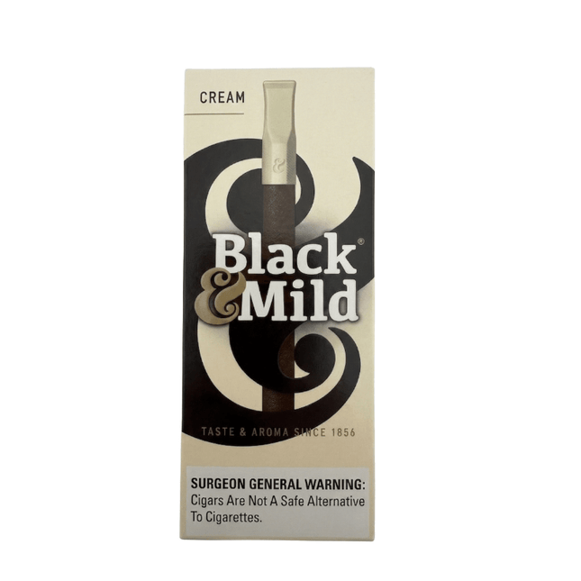 Black & Mild 5pk Plastic Tip Cream - Virginia Vapes & Tobacco