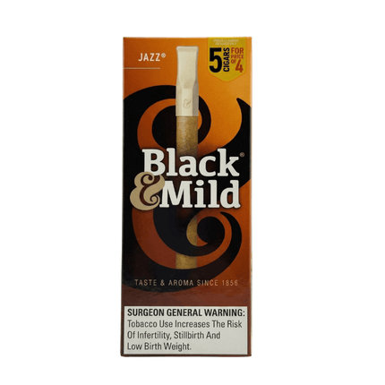 Black & Mild 5pk Plastic Tip Jazz 5 for 4 - Virginia Vapes & Tobacco