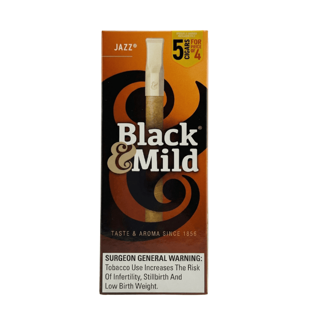 Black & Mild 5pk Plastic Tip Jazz 5 for 4 - Virginia Vapes & Tobacco
