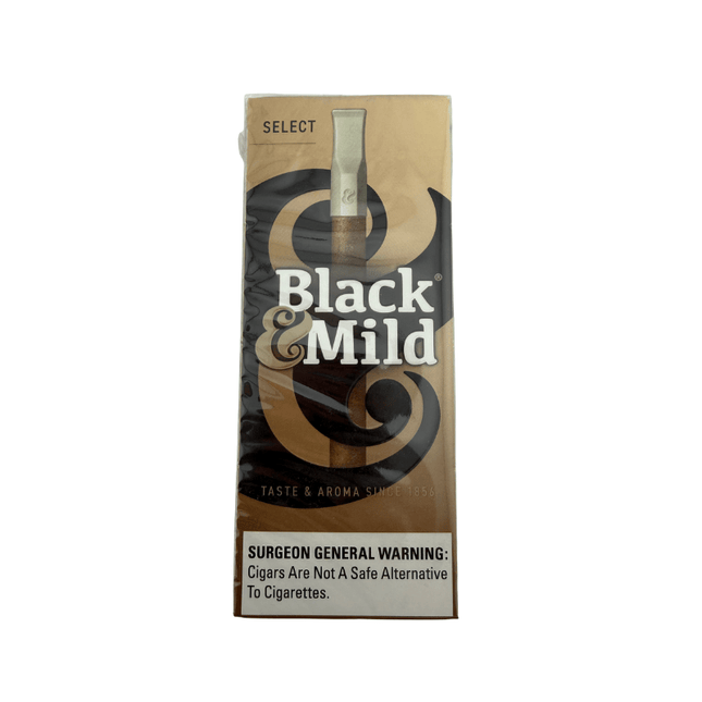 Black & Mild 5pk Plastic Tip Select - Virginia Vapes & Tobacco