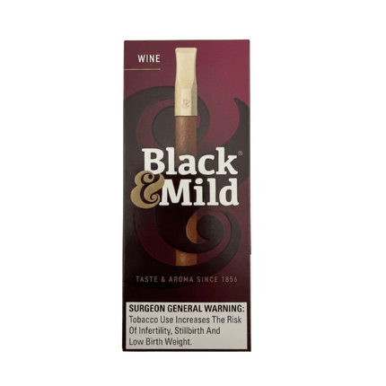 Black & Mild 5pk Plastic Tip Wine - Virginia Vapes & Tobacco