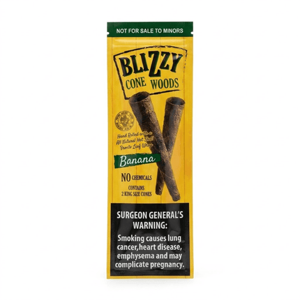 Blizzy Cones 2 Pack Banana - Virginia Vapes & Tobacco