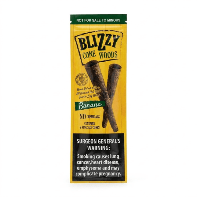 Blizzy Cones 2 Pack Banana - Virginia Vapes & Tobacco