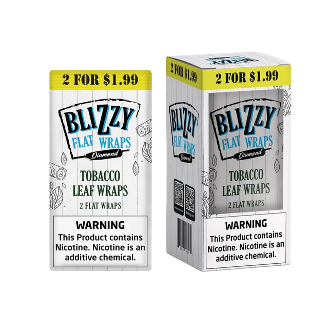 Blizzy Flat Wraps 2pk Diamond - Virginia Vapes & Tobacco