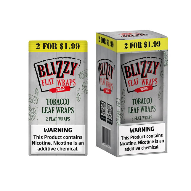 Blizzy Flat Wraps 2pk White - Virginia Vapes & Tobacco