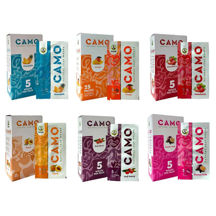 Camo Natural Leaf Wraps 5pk - Virginia Vapes & Tobacco