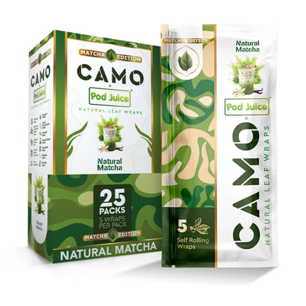 Camo X Pod Juice Narural Wraps Natural Matcha - Virginia Vapes & Tobacco