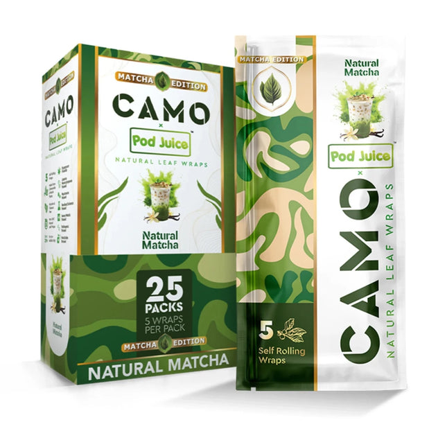 Camo X Pod Juice Narural Wraps Natural Matcha - Virginia Vapes & Tobacco