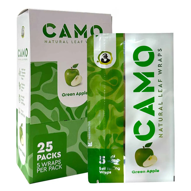 Camo Natural Leaf Wraps 5pk