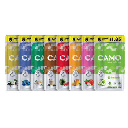 Camo Natural Leaf Wraps 5pk (Pre-Priced 1.85)